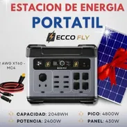 Estación de energía portátil con panel incluído. - Img 56074290