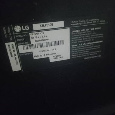 TV! LG 43” – $170 USD.YBM/ Eletricity - 4/4