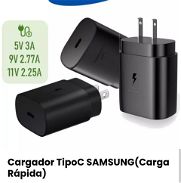 Cargador de CARGA RÁPIDA* Cargador Tipo C de celular/ Cargador USB 5V 3A/ Cargador 20W/ Cargador 30W de carga turbo 12V - Img 43370145