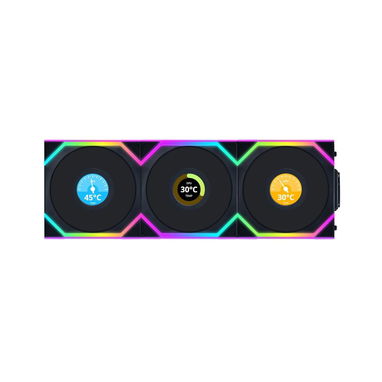 Kit 3 Ventiladores Lian Li UNI Fan SL LCD 120mm ARGB Wireless con Pantalla 1.6″ - Img 123375108