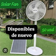 Disponibles hoy ventiladores recargables 16" con panel solar - Img 55983165