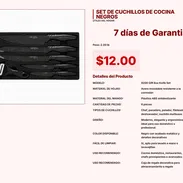 Set de Cuchillos Negros de 2.00 lb para Cocina Profesional por $12.00 VPT#-0278 - Img 55437741