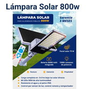 Lámpara solar de 800w garantía 3 meses - Img 55254294