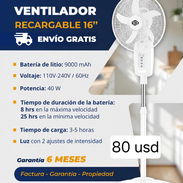 Ventilador recargable envío gratis - Img 56556719