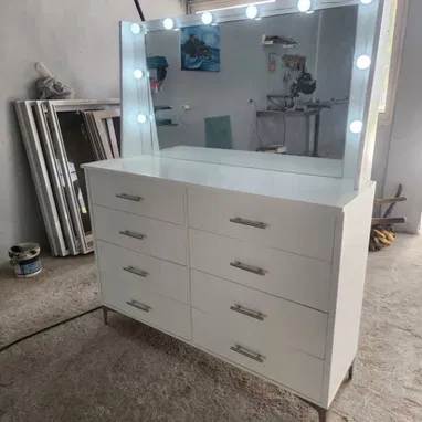 Cómodas de 8 espejo con luces led - 4/10