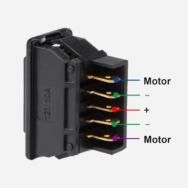 Tecla Universal para Ventanillas Eléctricas – Interruptor 5 Pines 12V - 2/9