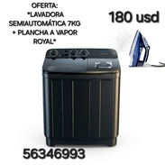 LAVADORA SEMIAUTOMÁTICA 7KG + PLANCHA A VAPOR ROYAL - Img 54483851