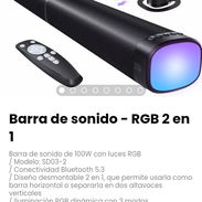 Barra de sonido - RGB 2 en 1. Modelo: SD03-2 - Img 54489085