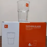 Juego de 6 vasos de cristal - Img 49900543