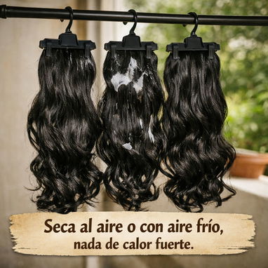 *✨ Cómo mantener tus extensiones suaves y brillantes ✨* Si tus extensiones no son de cabello humano, igual merecen cari - Img 120855481