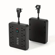 Regleta eléctrica compacta con múltiples tomas de corriente y puertos USB - Img 53366770