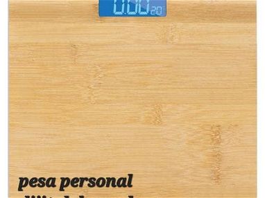 Mini plancha Pesa persona digital de madera Extensión de 110v, 90 cmts Fija puerta Estante organizador para baño Cortine - Img 68978486