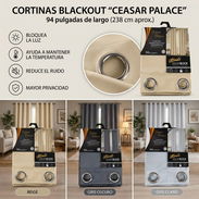 Juego de 2 Cortinas Blackout Ceasar Palace - 140 × 240 (c) - Img 58145970