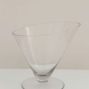 Copa Decorativa de Cristal con borde diagonal. - Img 52867047