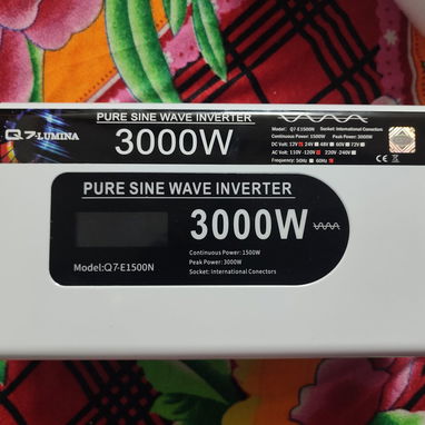 Inversor Q7 12v 120v 3000w onda pura nuevo en caja precio 165usd - Img 119358731