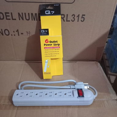 🚧 REGLETA ELECTRICA Q7 6 SALIDAS 110/120 V - 85 CM / EXTENSION ELÉCTRICA 15FT. CON MULTI TOMA-Q7 🚧 - Img 114271621