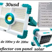 Vendo lámpara de 100w con panel solar, 30 usd la de 200W - Img 53953025