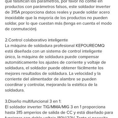 110/220 volt, Planta de soldar 3 en 1 MIG/MMA/TIG Inverter - Img 114763975