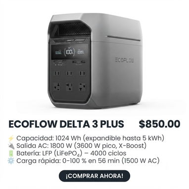 ALMACENAMIENTO DE ENERGÍA Y RESPALDO IDEAL - 8/10