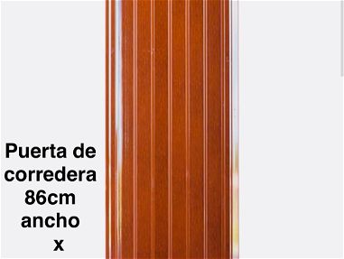 Puerta plegable carmelita medida 86 ancho x 210 altura - Img main-image-45497615