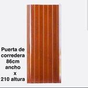 Puerta plegable carmelita medida 86 ancho x 210 altura - Img 45497615