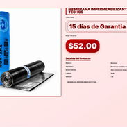 MEMBRANA IMPERMEABILIZANTE PARA TECHOS . - Img 57102910