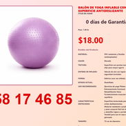 BALÓN DE YOGA INFLABLE CON SUPERFICIE ANTIDESLIZANTE - Img 54822480
