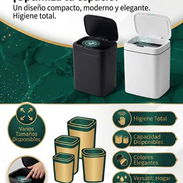 🛍️ Cesto de basura inteligente de 9 a  14 L 💵 Precio: $40 USD  🎨 Colores disponibles: Negro 📦 Modelos disponibles: 1 - Img 56800037