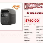 EcoFlow DELTA 3 1024Wh: La Estación de Carga más Rápida del Mercado (56 min) VPT#-0117 - Img 55342425