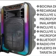 Bocina recargable de 15 pulgadas. - Img 54048584
