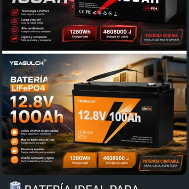 Baterías varios modelos para inversores,con transporte gratis según el lugar - 4/5