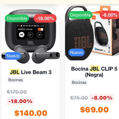 49usd 📲52774129 Venta de bocinas y audifonos jbl originales de varios modelos. Nuevas en caja. -flip 7,clip 4 - Img 124311484