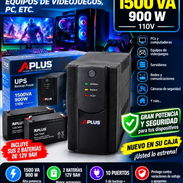 HOY TIENES LA OPORTUNIDAD DE TENER ESTE EXCELENTE BACKUP NUEVO EN CAJA DE 1500 VA 110V 900 W CON SUS 2 BATERÍAS 12 V 9AH - Img 58233632