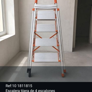 Escalera de mano plegable doméstica, de 3 pasos, 4 pasos y 6 pasos, de colores y diseños elegantes, ligeras o robustas. - 4/5