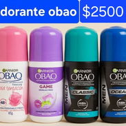Desodorantes OBAO roll on de 65 gramos en venta - Img 56995522