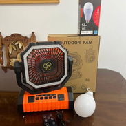 Ventilador recargable junto con bombillo recargable con entrada tipo c - Img 55598990