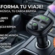 Voltimetro digital, manos libres, cargador rápido USB, reproductor de música inalámbrico FM. - Img 56705026