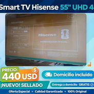 SMART TV HISENSE 55" UHD 4K - 440 USD - DOMICILIO INCLUIDO - ¡NUEVO SELLADO! - Img 57089128