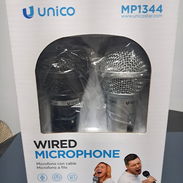 🎤 2 Micrófonos Unico MP1344 con cable – ¡Listo para cantar o grabar! - Img 55926841