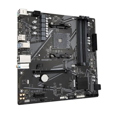 Motherboard GIGABYTE B550M K – AM4 Ryzen 3000/4000/5000, Micro-ATX, DDR4, PCIe 4.0, Dual M.2 🌐 125.71 USD - 3/8