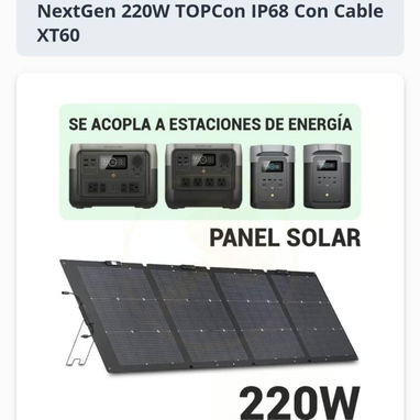 Panel solar, Ecoflow Delta 3 Classic, Lámpara Solar y Power Bank de 5000 mAh(súper combo) - 2/4