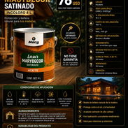 LASUR MACYDECOR SATINADO INCOLORO 4 L Nuevas y selladas - Img 56483193