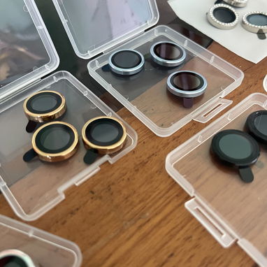 Aros independientes de aluminio y cristal para iphone de la serie 11 hasta la 14 completa! - Img 88928262