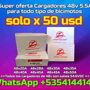 50usd super oferta Cargadores de bicimoto originales michozukis compatible con todas las marcas son de 48vx5.5😱 - Img 55758433