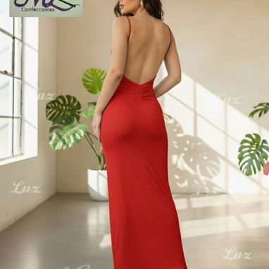 Vestidos elegantes espalda afuera - Img 123205119