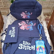 Set de mochila, merendero y cartuchera de Stitch - Img 56169028