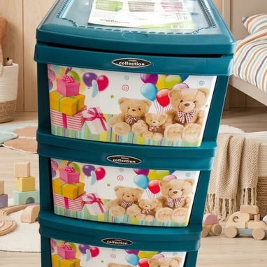 Oferta 🤩 Gaveteros plásticos engomados diseños infantiles/ organizadores - 5/5