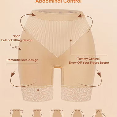 Fajas moldeadoras con cintura alta y bordo de encaje, levanta gluteos. Precio por unidad - Img 110744396