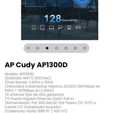 AP Cudy AP1300D. Montaje: Escritorio o Pared - 3/7