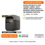Ecoflow Delta 3 1024Wh 1800W Estación de Energía LA GANGA CUBA - Img 58442726